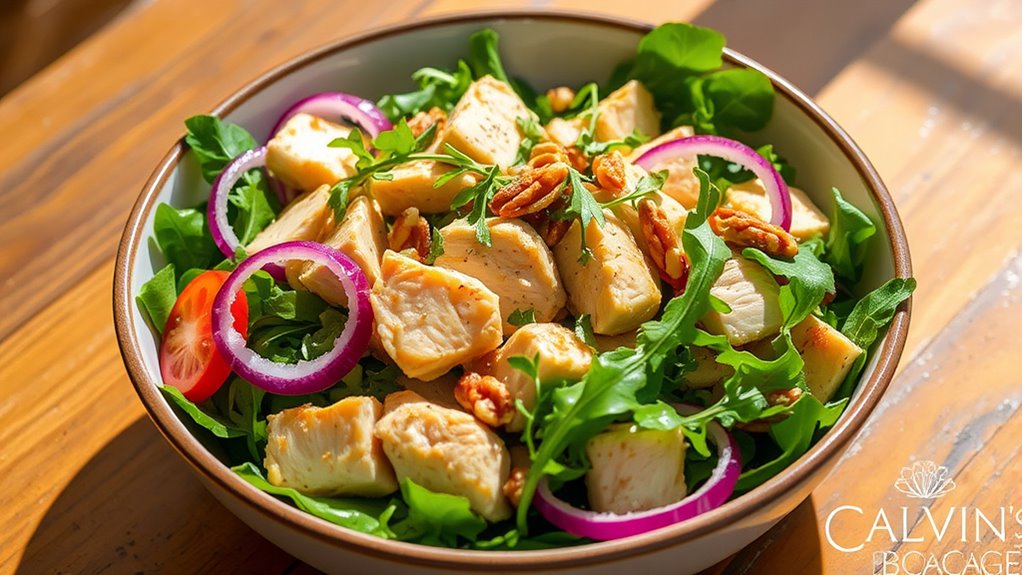 mindful chicken salad preparation