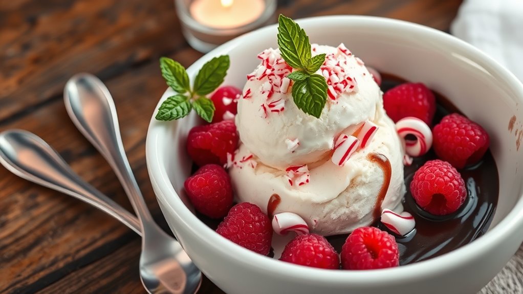 mindful ice cream presentation