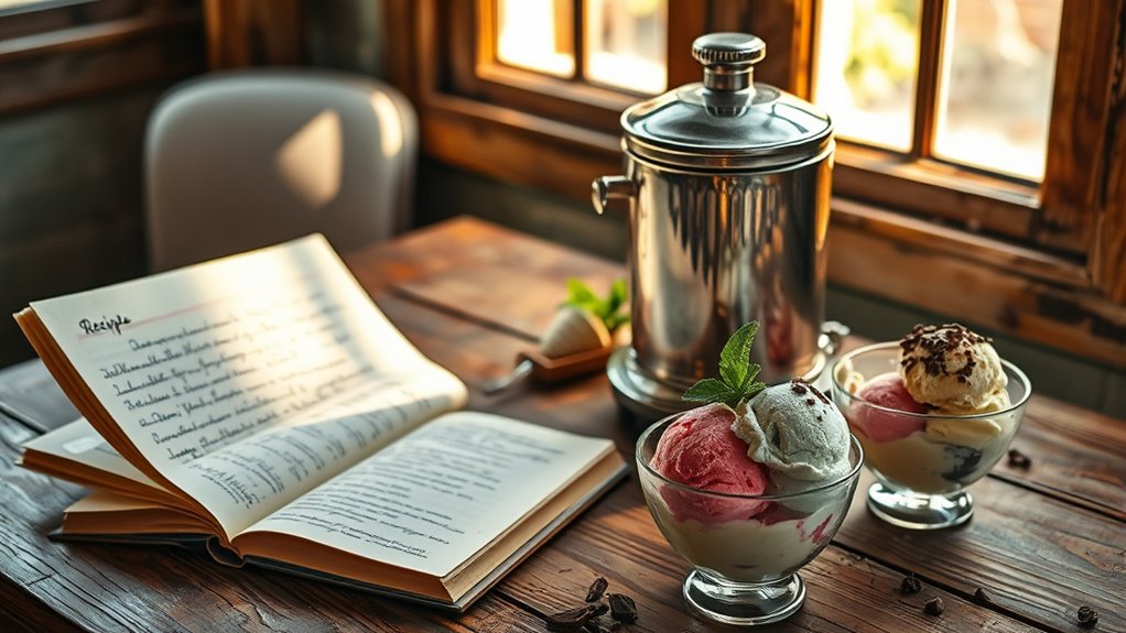 mindful ice cream serving