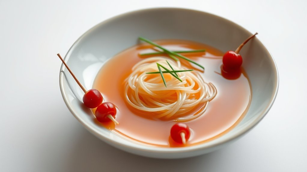 mindful restrained serving presentation