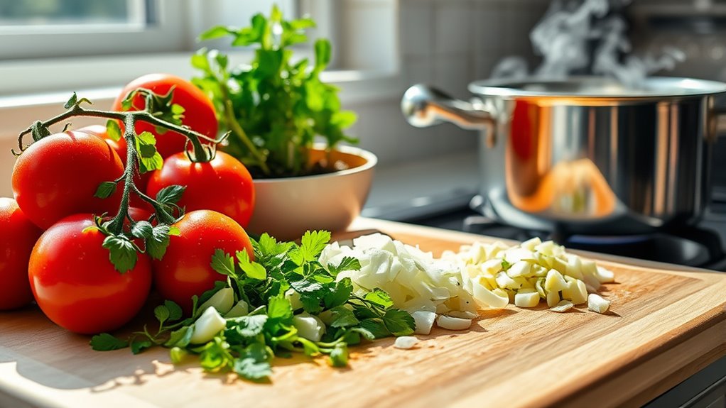 mindful rhythmic cooking preparation
