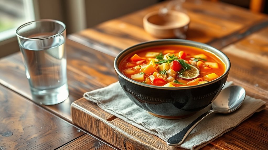 mindful soup portion control