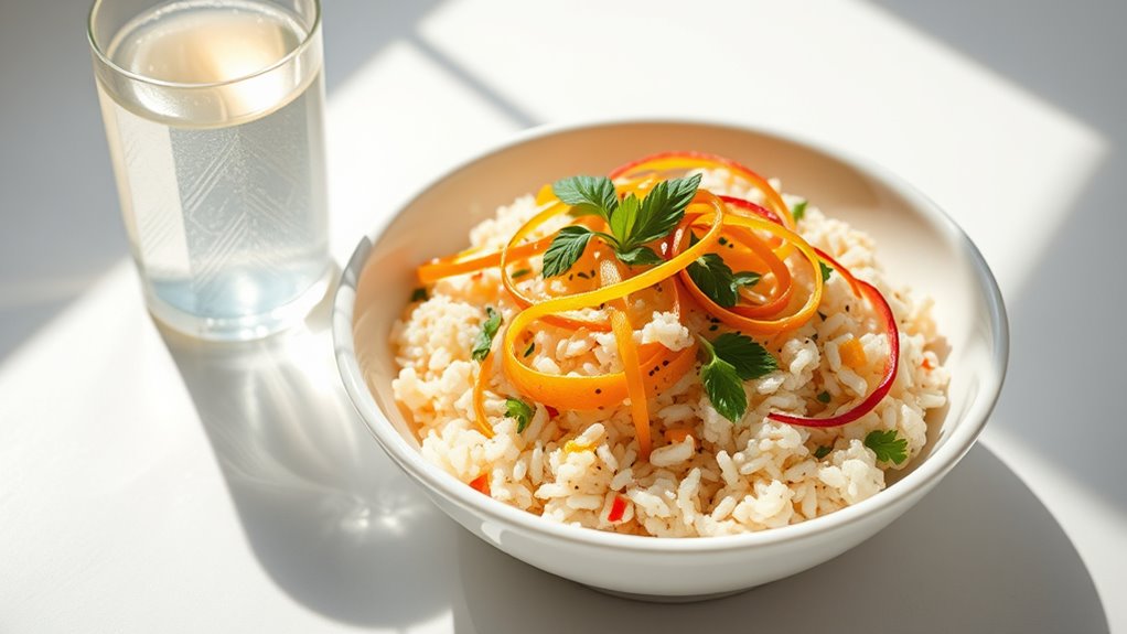 minimalist presentation enhances freshness