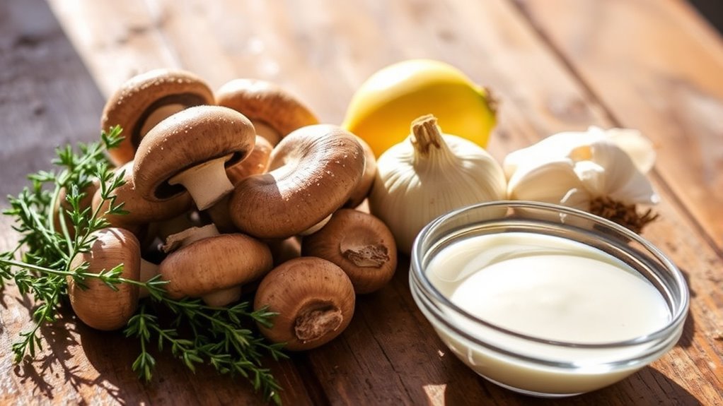mushroom soup recipe ingredients