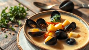 mussel chowder soup recipe