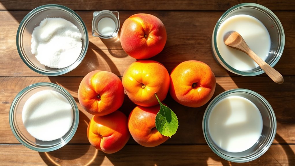 nectarine ice cream ingredients