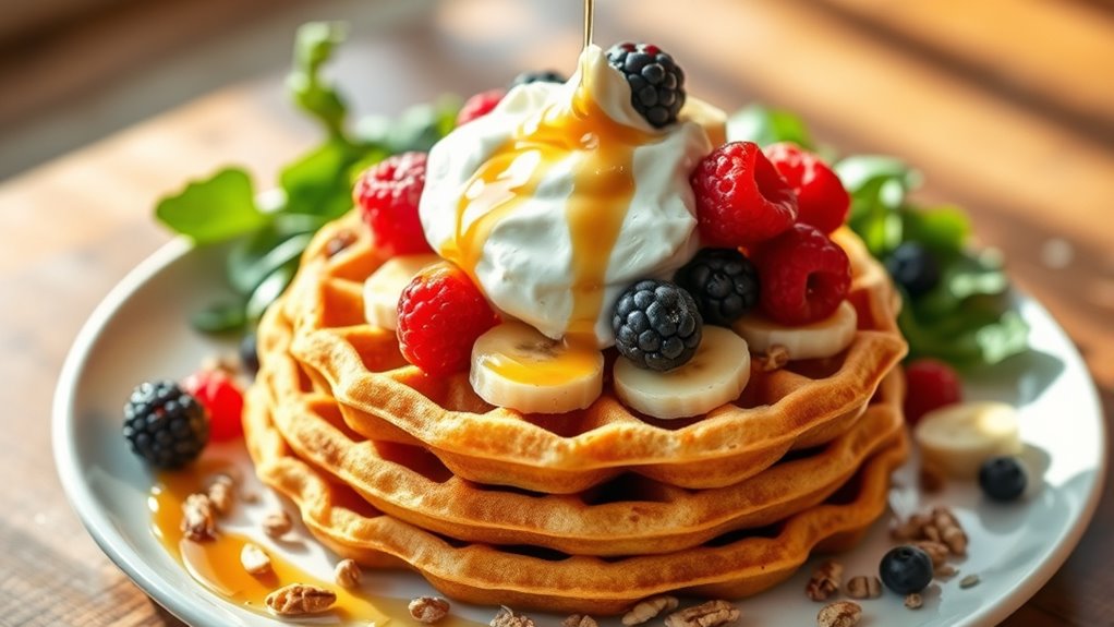 nutritious waffle serving suggestions