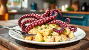 octopus and potato salad