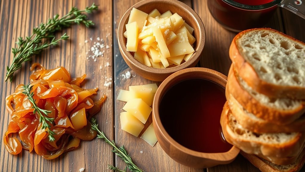 onion soup ingredient selection