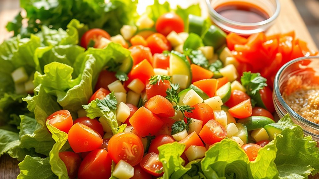 organize ingredients for balance