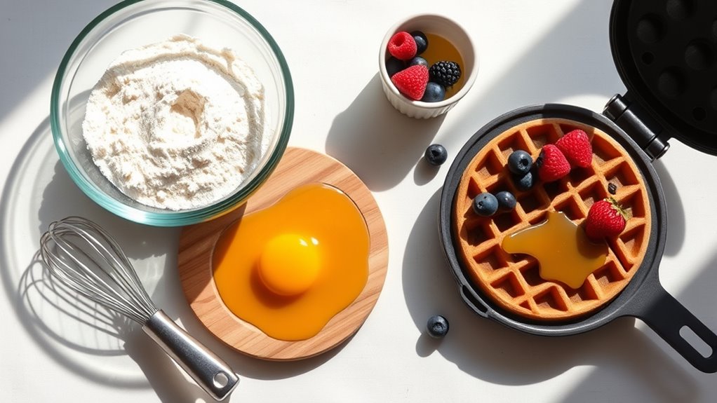 organize workspace for waffles