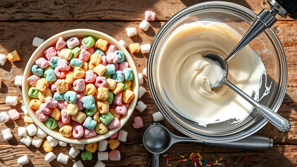 organized ice cream preparation