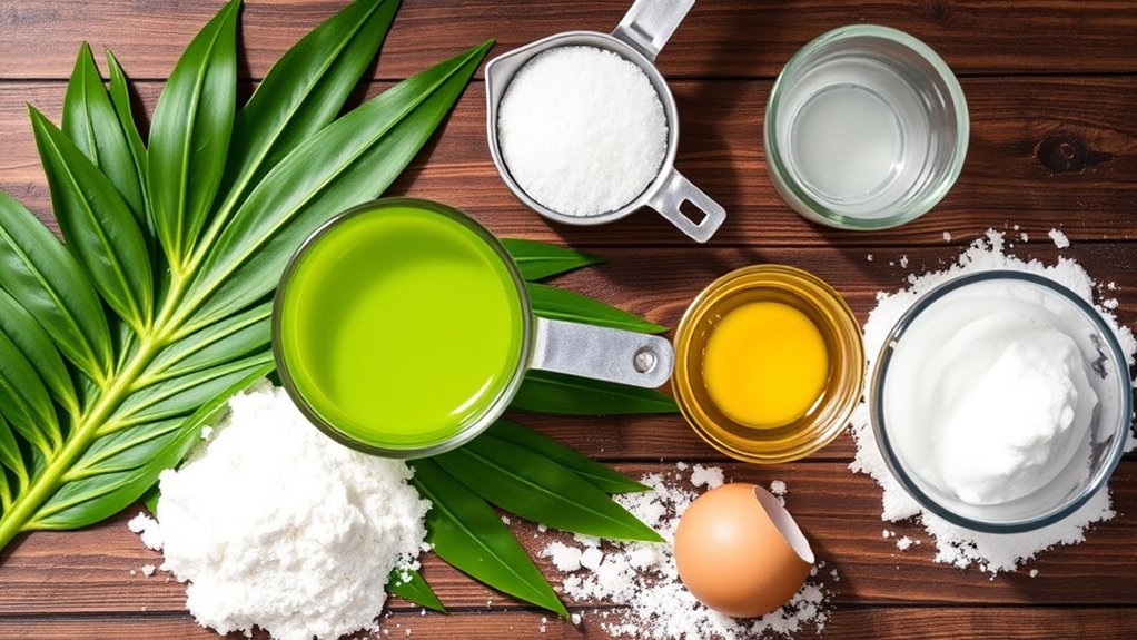 pandan waffles ingredient essentials