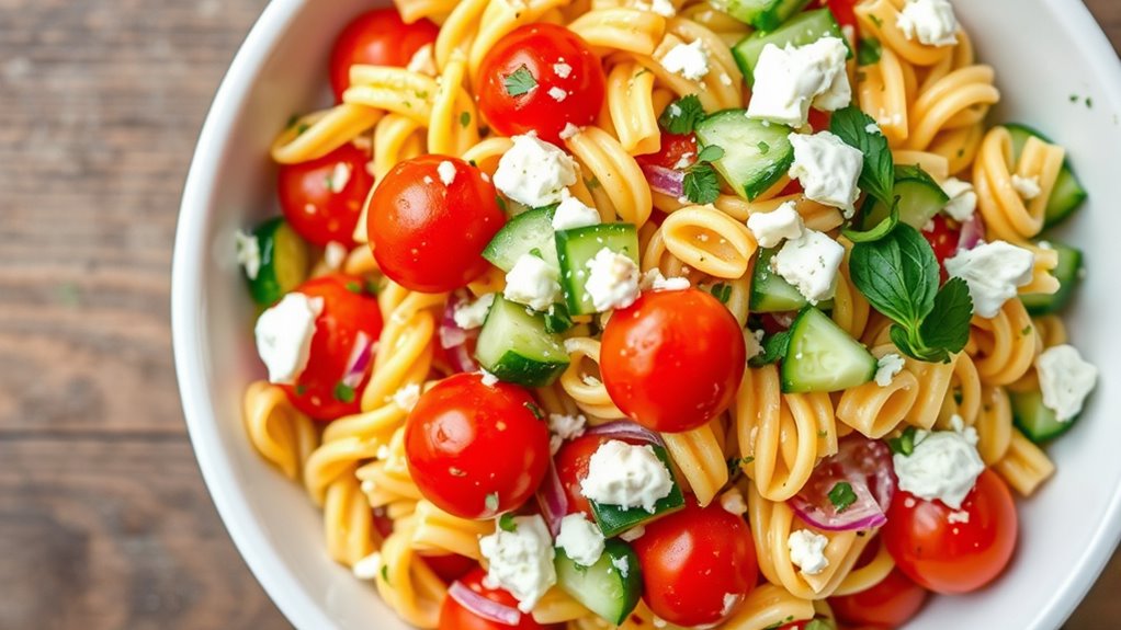 pasta salad ingredient balance