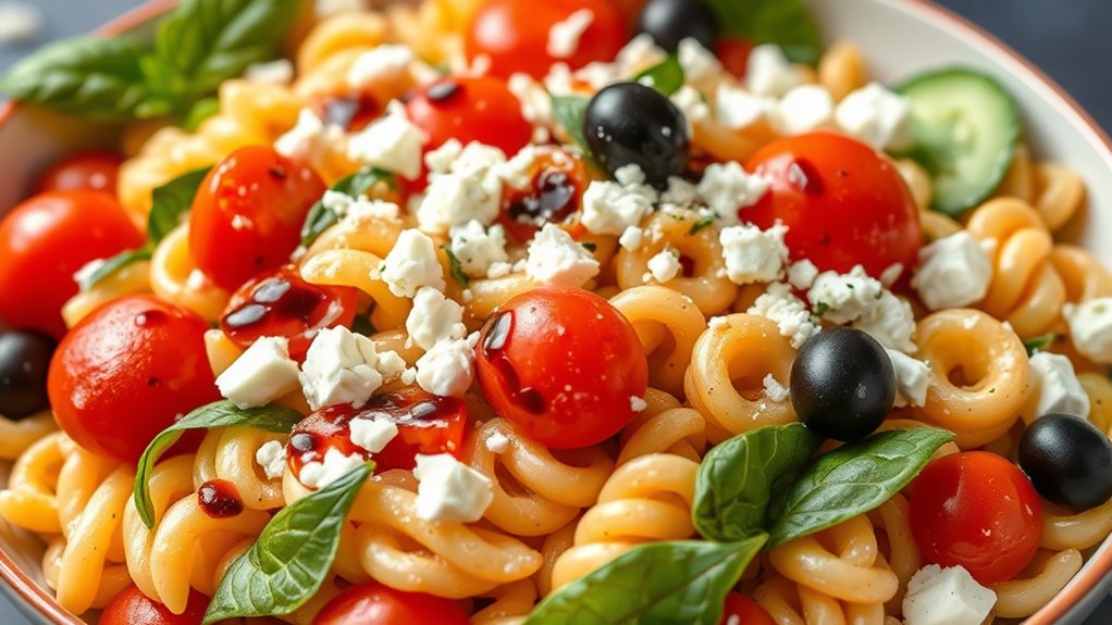 pasta salad with vegetables