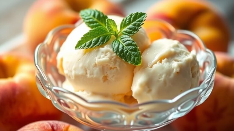 peach flavored ice cream recipe