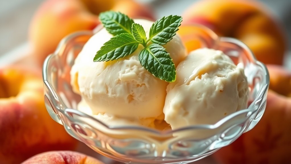 peach flavored ice cream recipe