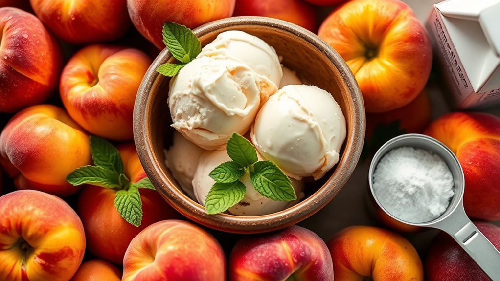 peach ice cream ingredients guide