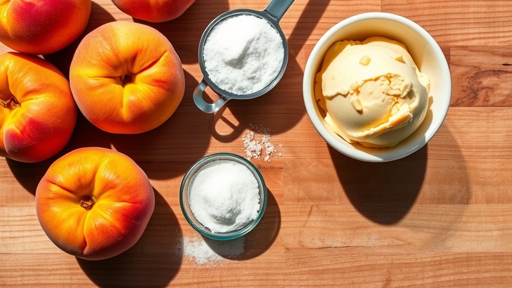 peach ice cream ingredients list