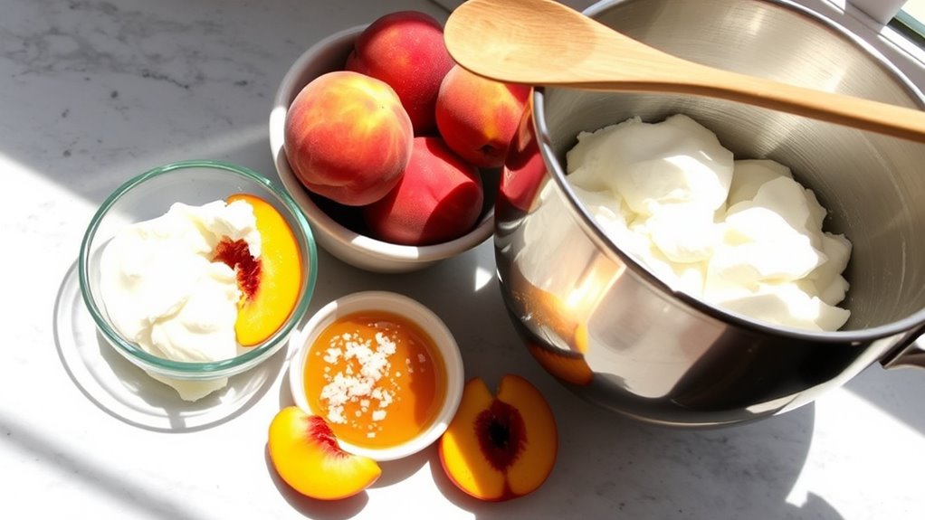 peach ice cream ingredients list