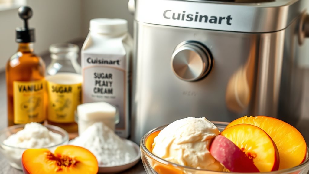 peach ice cream ingredients list