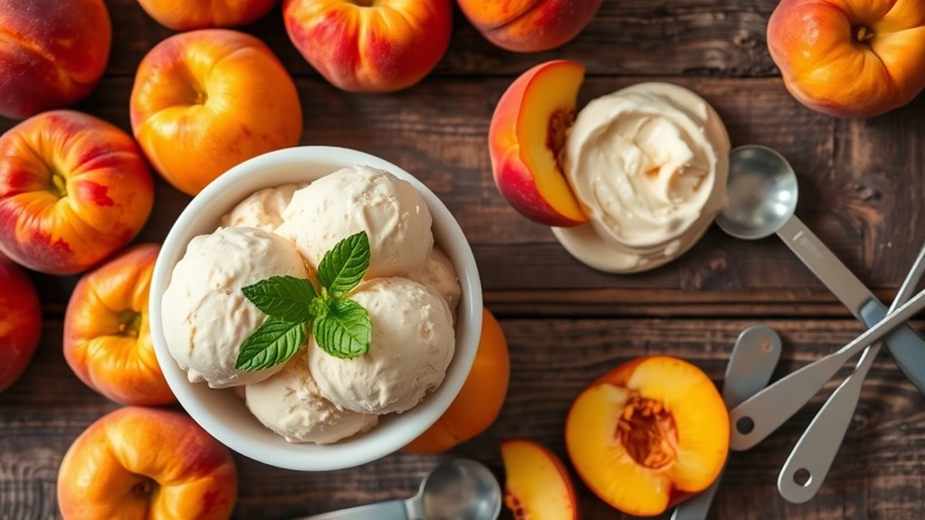 peach ice cream ingredients list