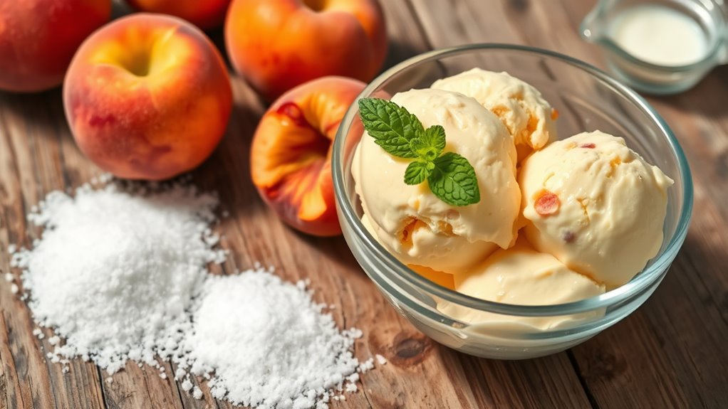 peach ice cream ingredients list