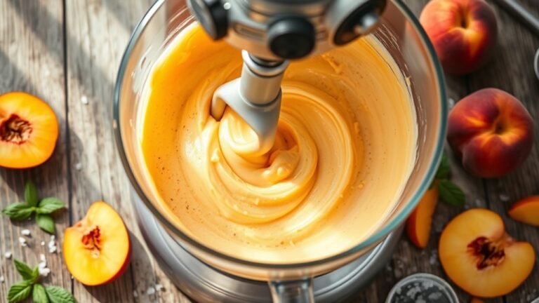 peach ice cream recipe