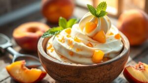 peach ice cream recipe