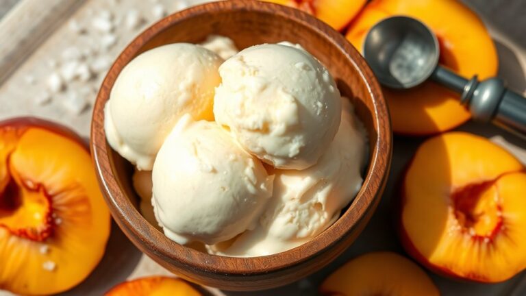 peach ice cream recipe