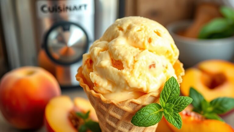 peach ice cream recipe