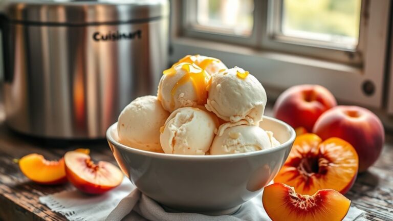 peach ice cream recipes