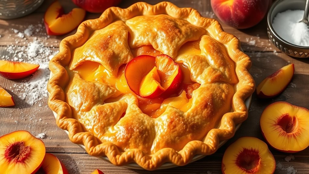 peach pie baking instructions