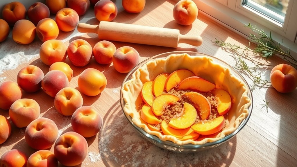 peach pie preparation steps