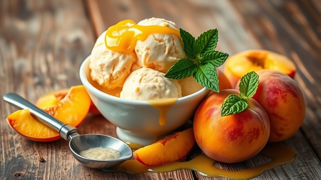 peach preparation for freezing