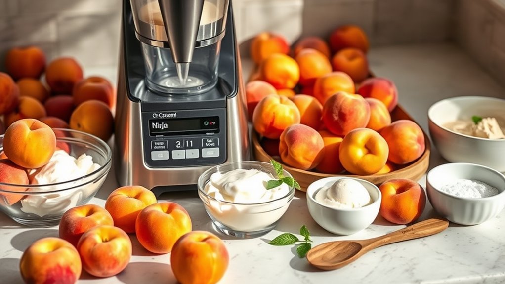 peach preparation for pureeing