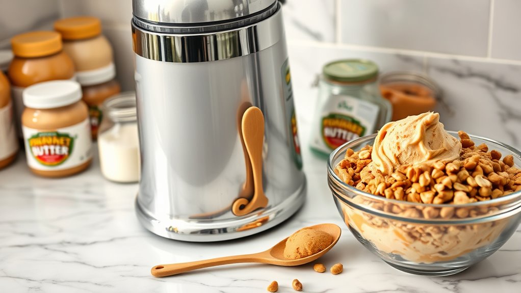 peanut butter ice cream creation