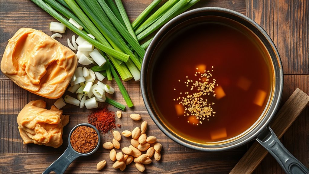 peanut soup ingredient balance
