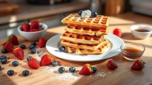 perfect almond flour waffles
