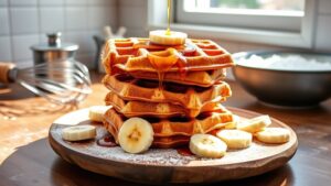 perfect banana waffle recipe