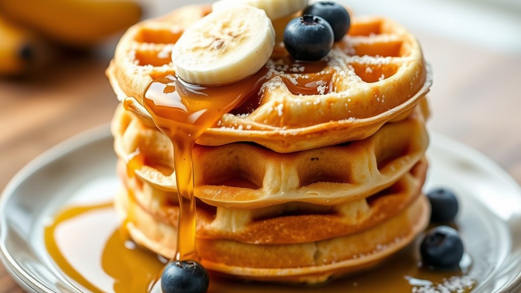 perfect banana waffles recipe