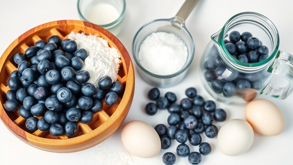 perfect blue waffle ingredients