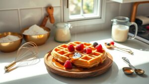 perfect crunchy waffle recipe