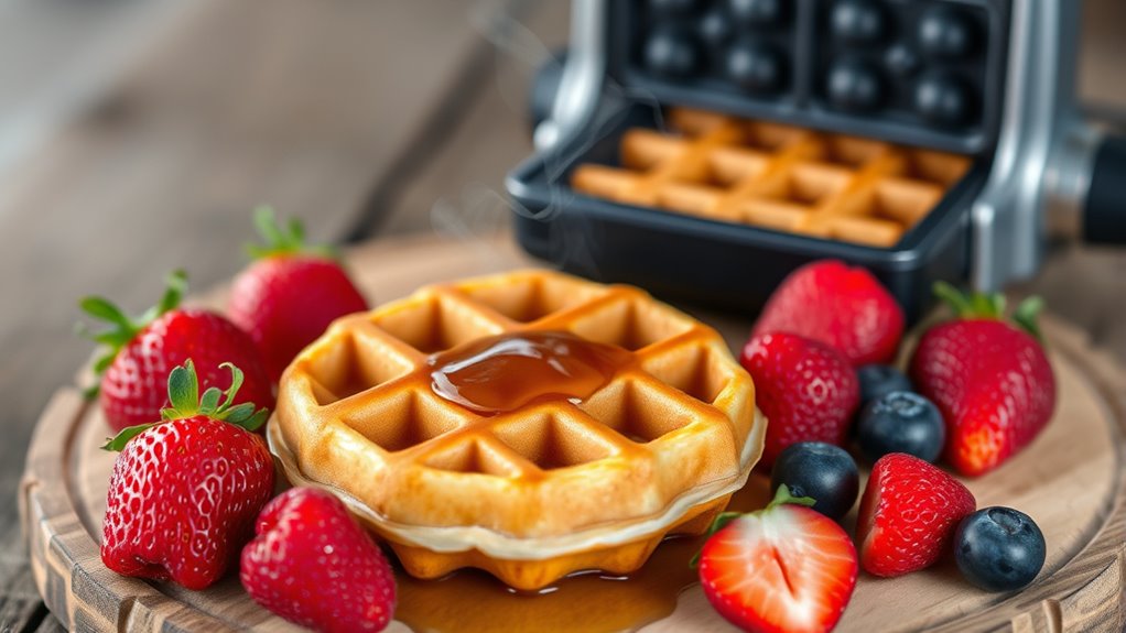 perfect mini waffle cooking