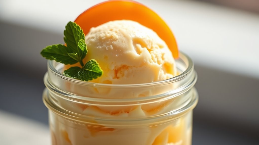 perfect peach ice cream