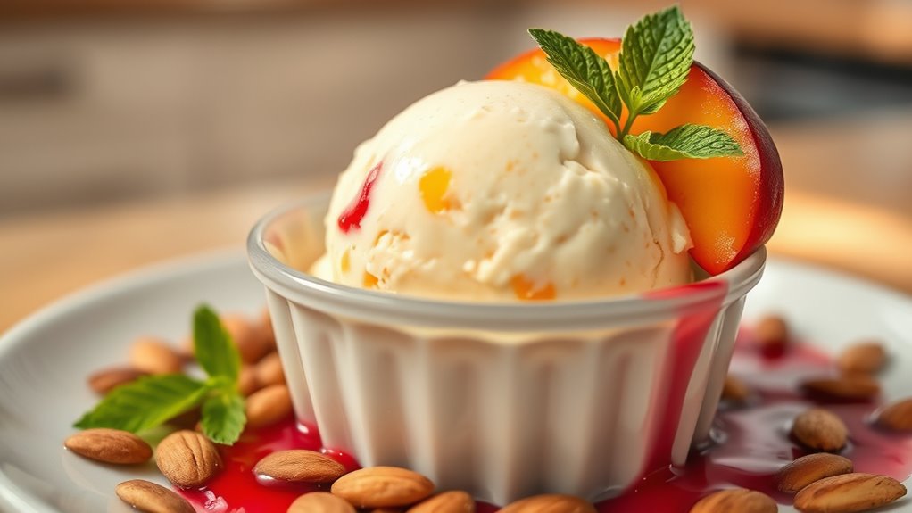 perfect peach ice cream