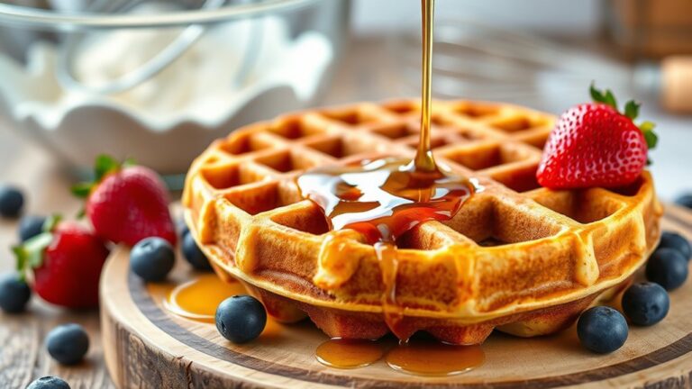 perfect sourdough waffles recipe