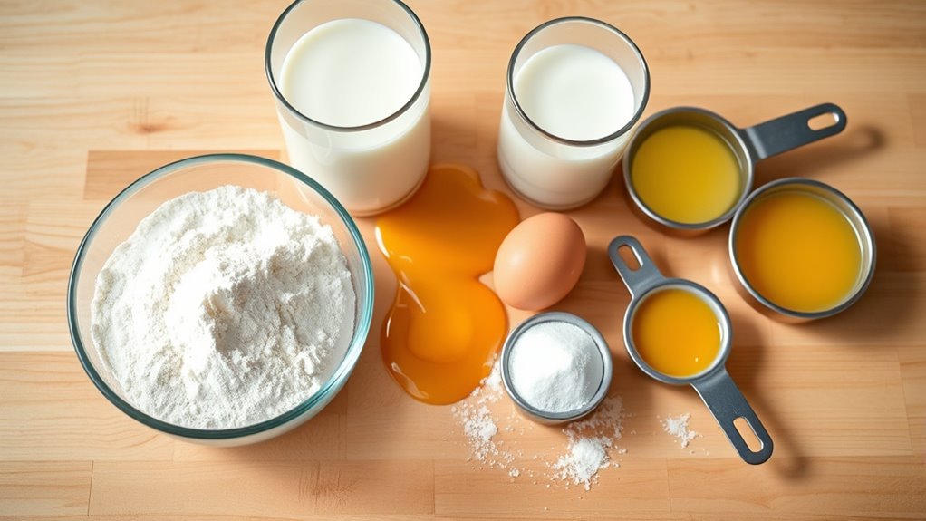 perfect waffle batter ingredients