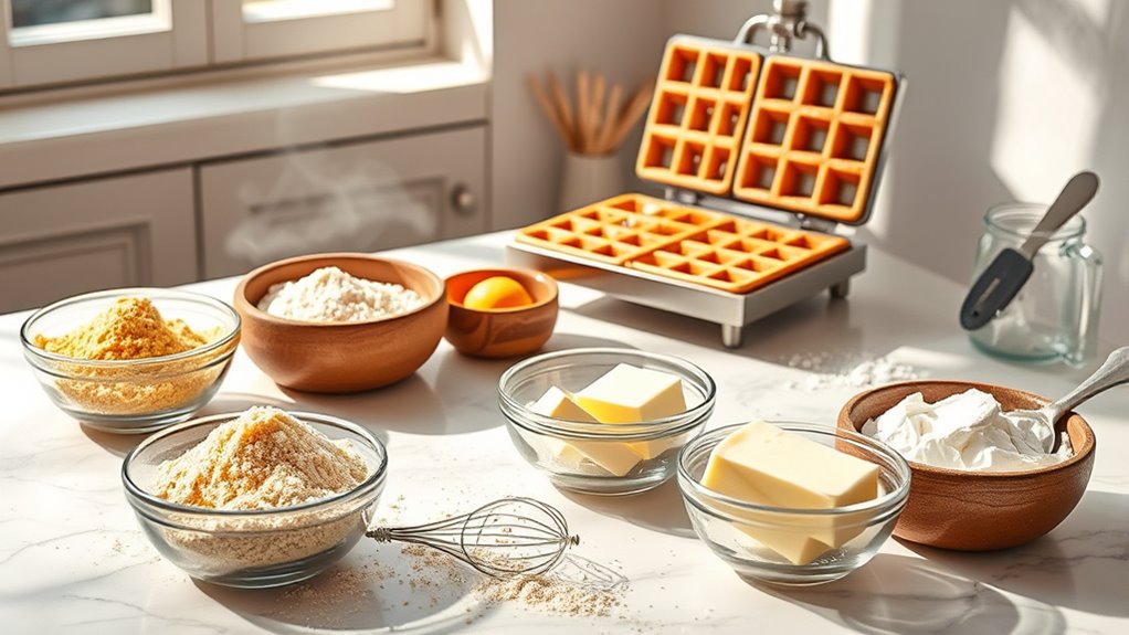 perfect waffle batter preparation
