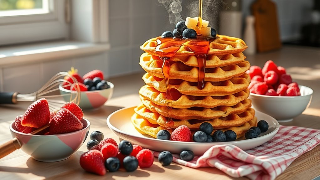 perfect waffle batter preparation
